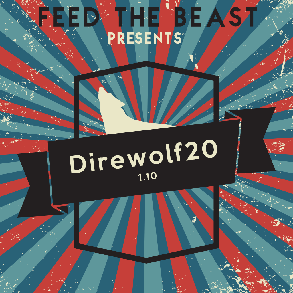 FTB Presents Direwolf20 1.10 Artwork