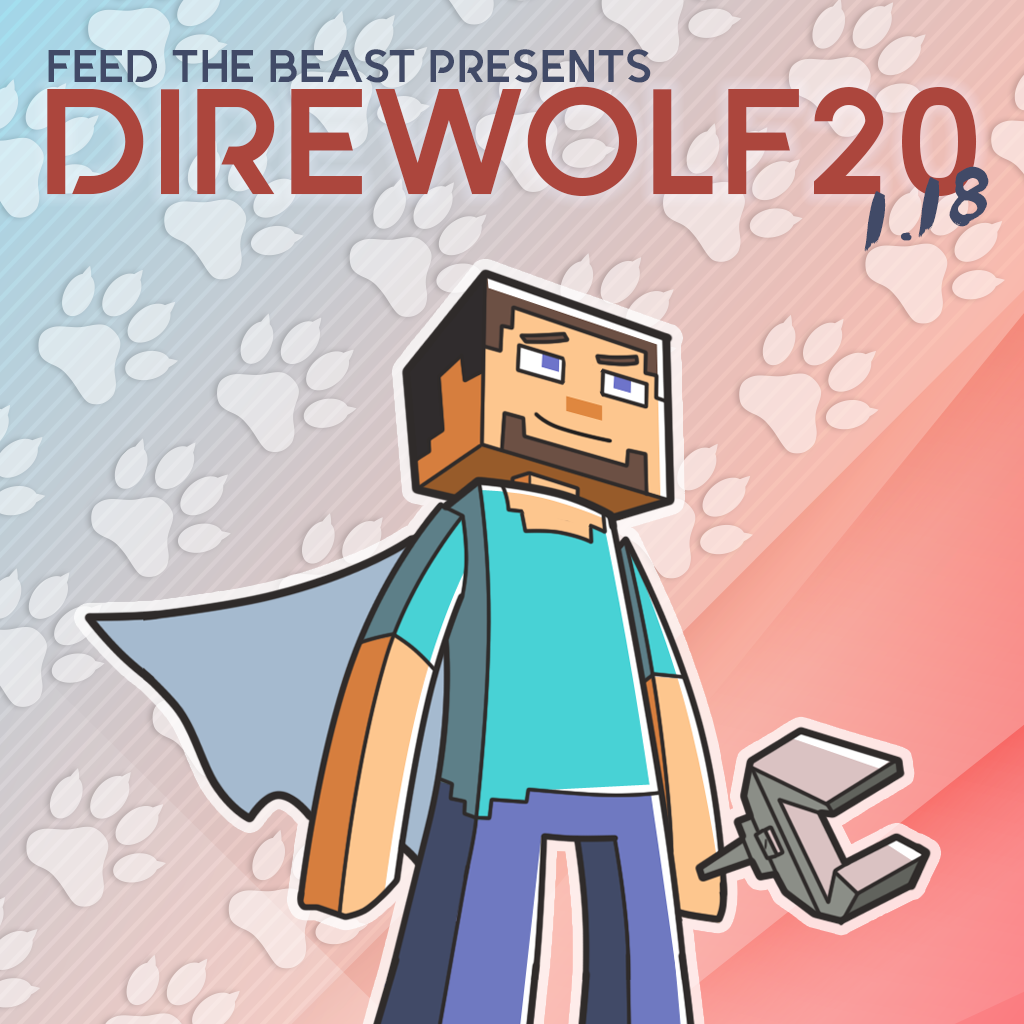 FTB Presents Direwolf20 1.18 Artwork