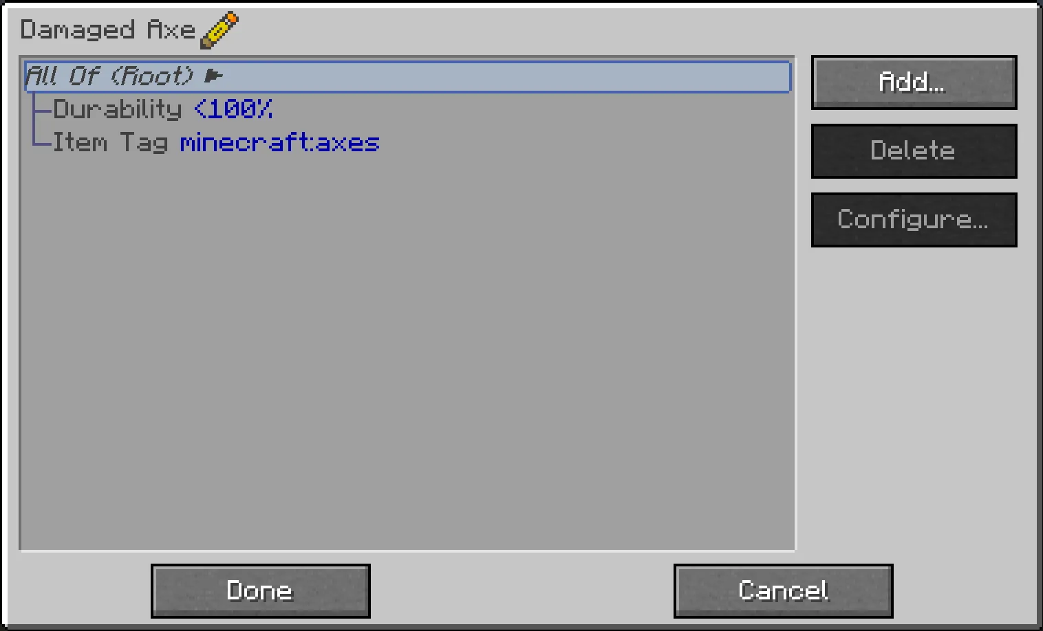 Main filter gui